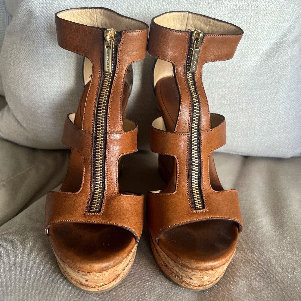Jimmy choo camel sandals
